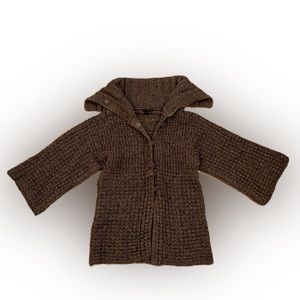 Theory knit button-down turtle neck sweater